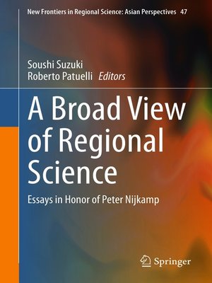 cover image of A Broad View of Regional Science